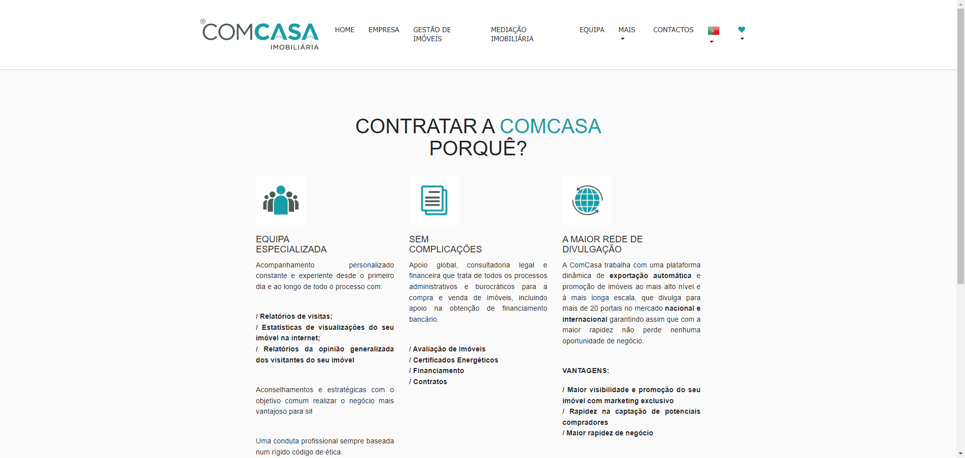 exemplo de pagina
